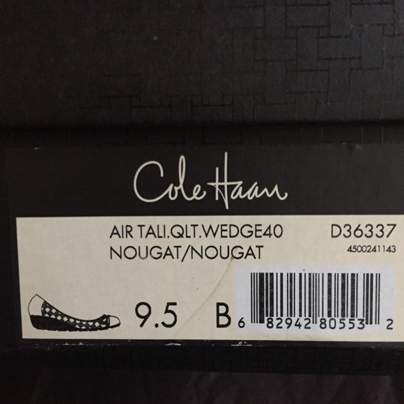 Cole Haan Air Tali Quilted Wedge, Nougat - Picture 8 of 8